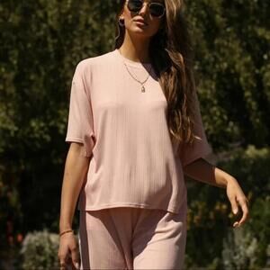 Brunette The Label x Koy Resort RIBBED BOXY TEE